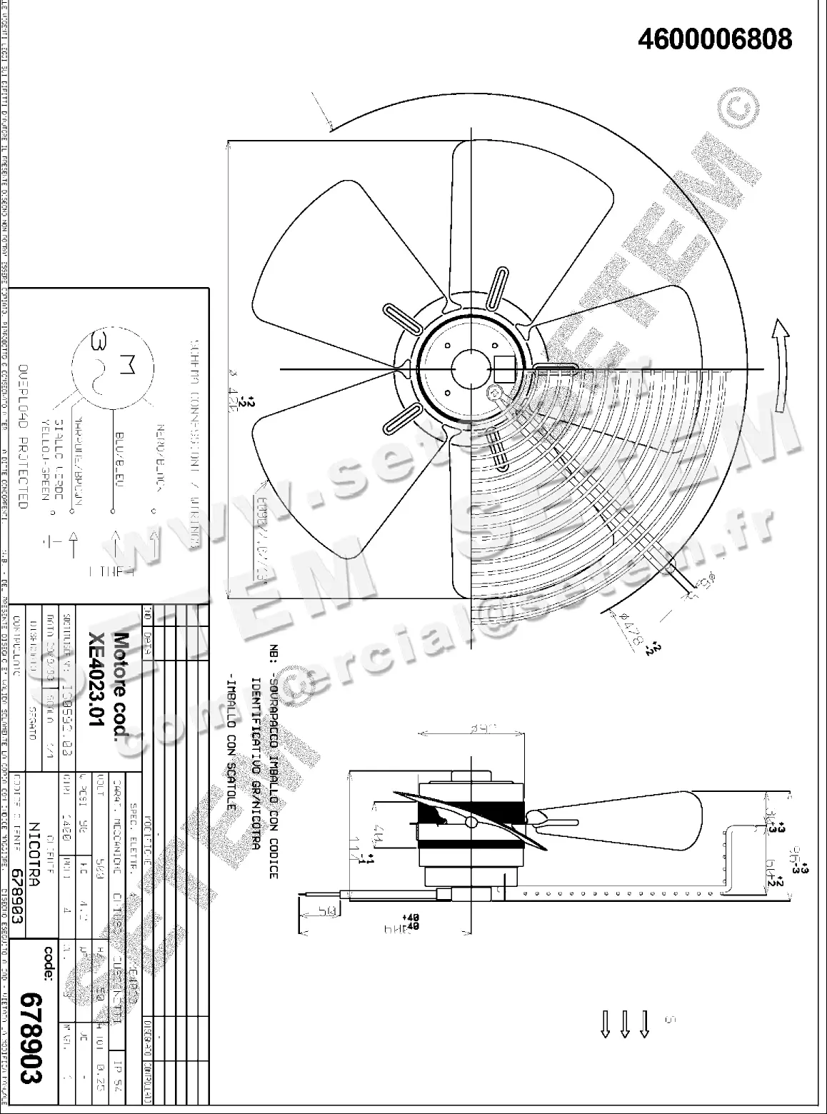 4624006808-VENTILATEUR NICOTRA GEBHARDT AFR400K.4TB *678903*