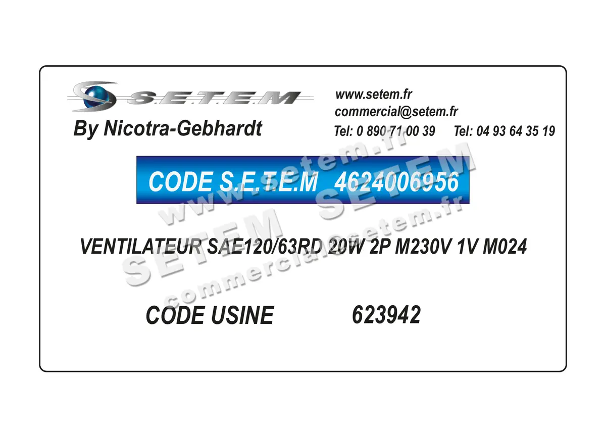 4624006956-VENTILATEUR NICOTRA GEBHARDT SAE120/63RD 20W 2P M230V 1V M024 *623942* 2