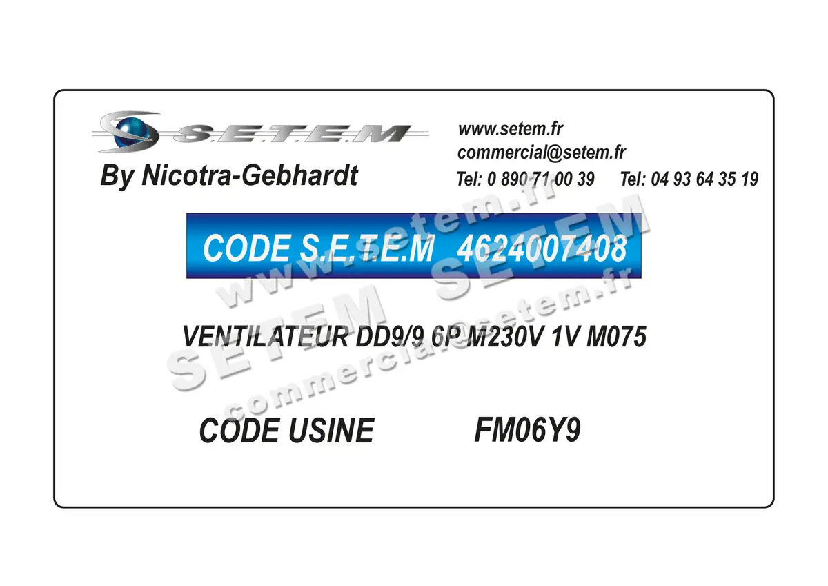 4624007408-VENTILATEUR NICOTRA GEBHARDT DD9/9 6P M230V 1V M075 *FM06Y9*