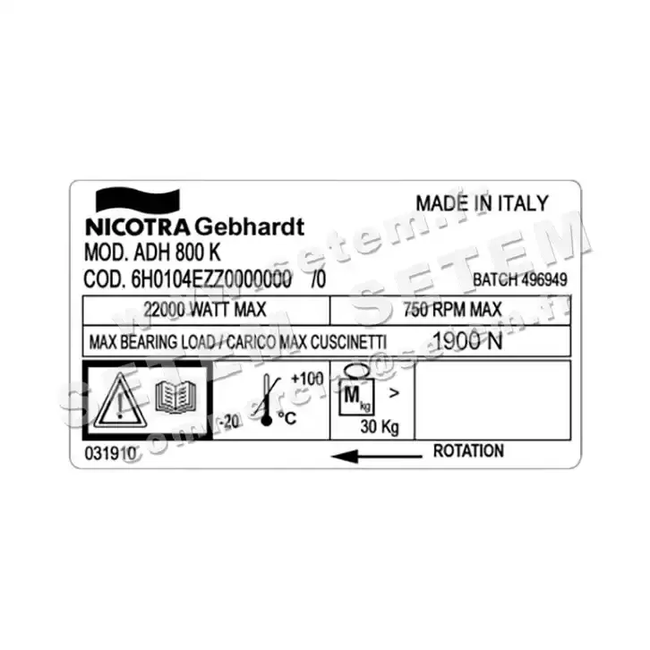 4624007999-VENTILATEUR NICOTRA GEBHARDT ADH800K *6H0104EZZ0000000* 3