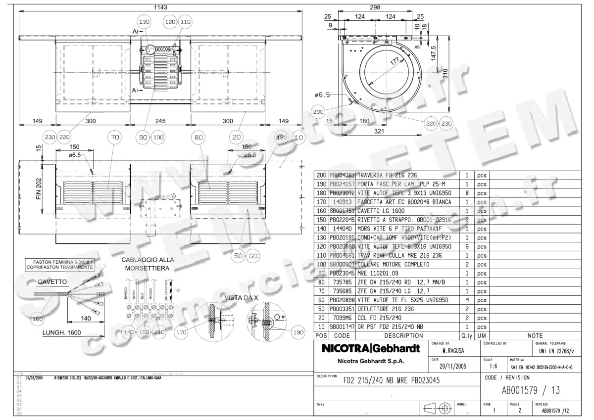 4624008011-GMV NICOTRA GEBHARDT DPA215/240NB PB023045 *AB001579*