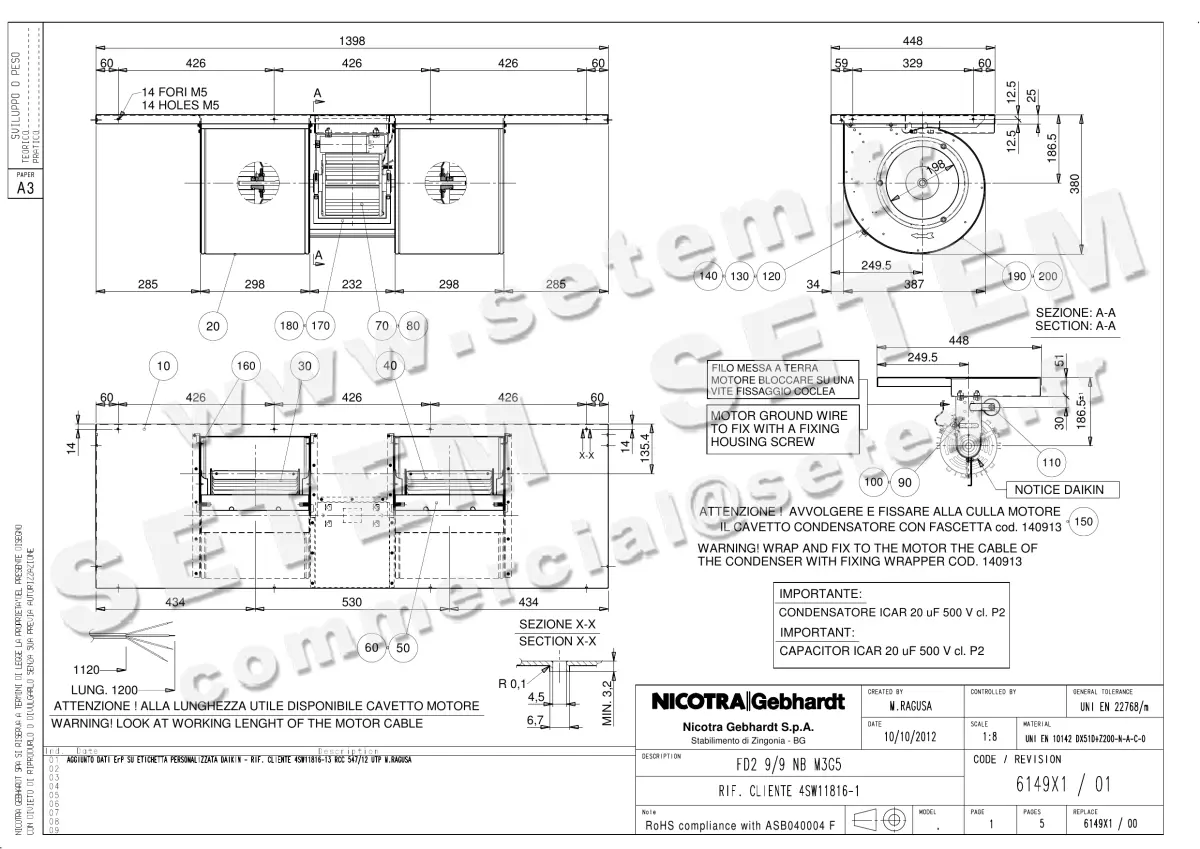 4624008015-GMV NICOTRA GEBHARDT FD2.9/9NB M3G5 "4SW11816.1" *6149X1*