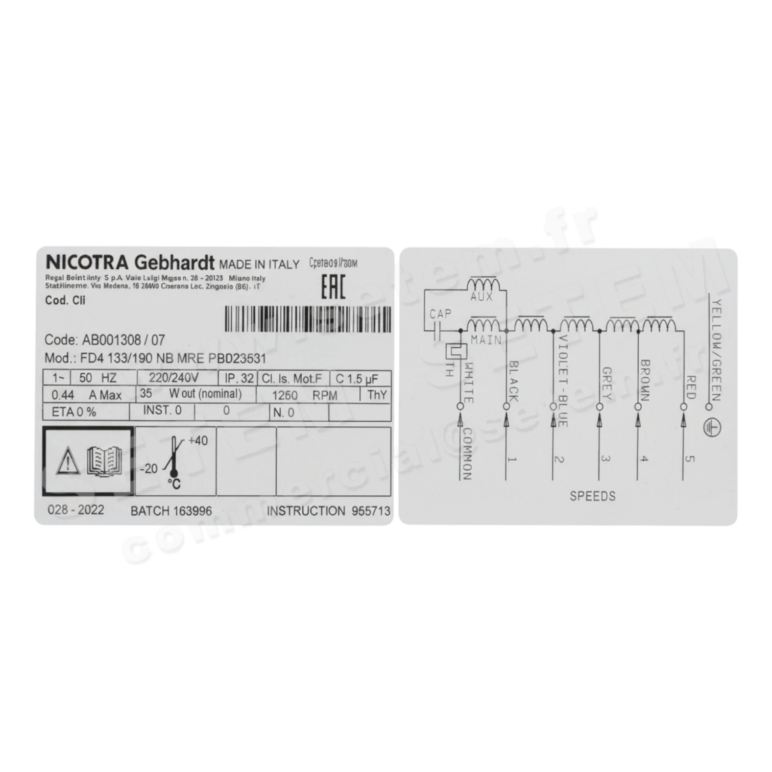 4624008027-GMV NICOTRA GEBHARDT FD4.133/190NB MRE PB023531 *AB001308* 4