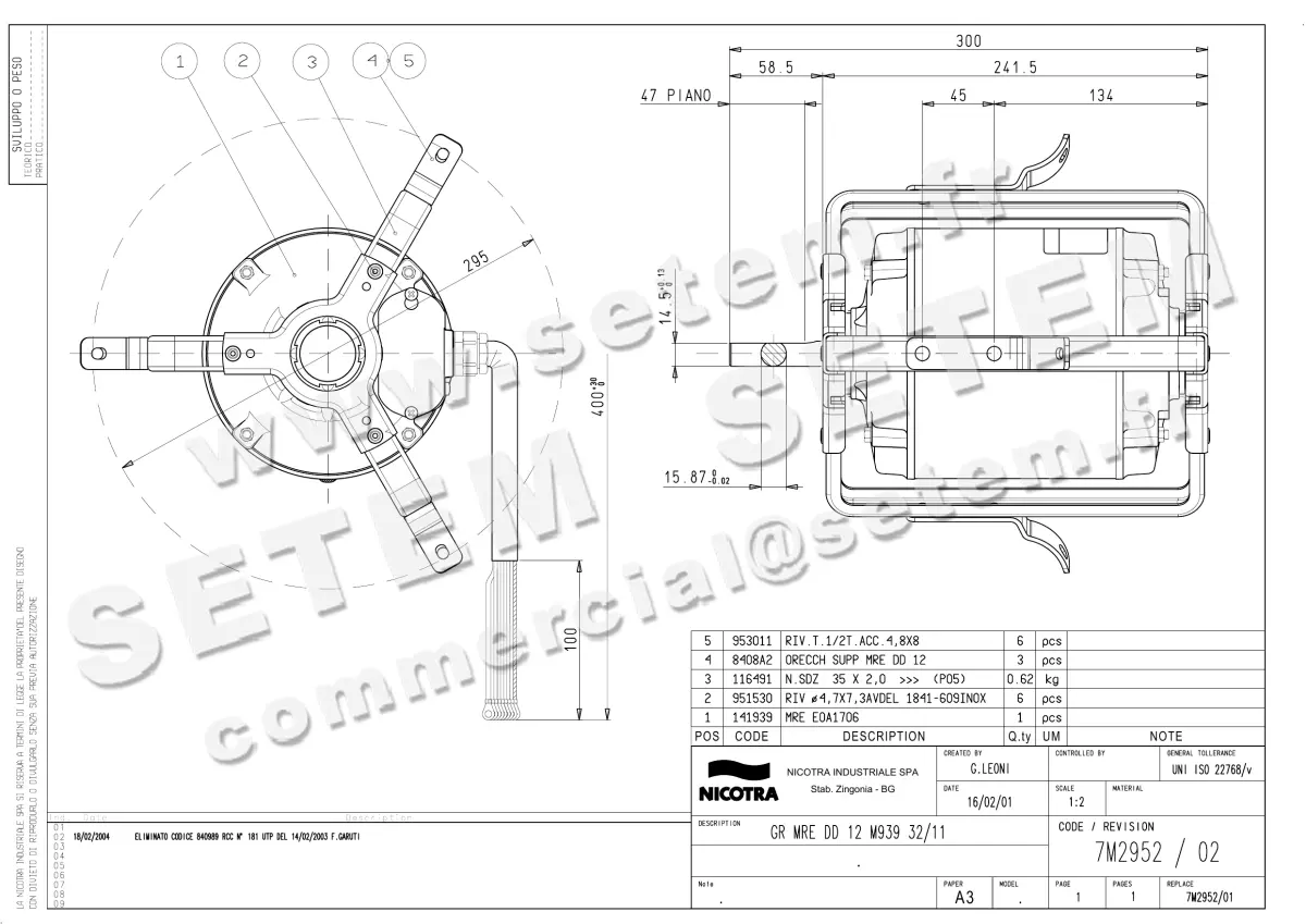 4624008051-MOTEUR NICOTRA GEBHARDT P60635 E0A1706 "141939" +BRAS"