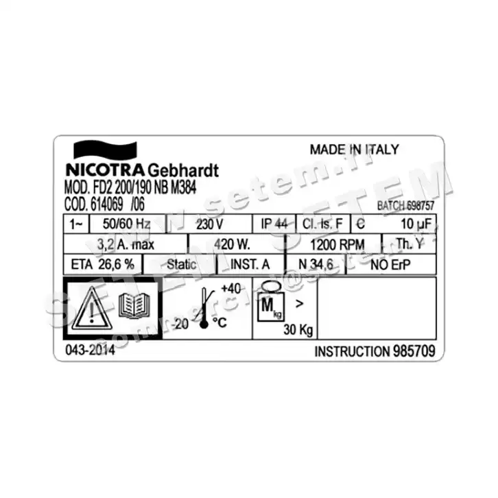 4624008064-GMV NICOTRA GEBHARDT FD2.200/190NB M384 *614069* 3