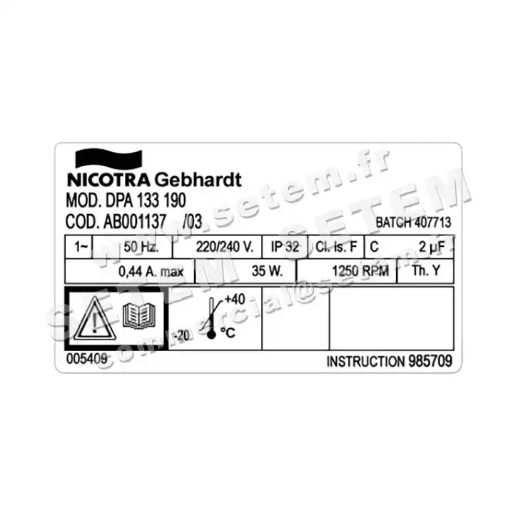 4624008137-GMV NICOTRA GEBHARDT FD2.133/190NB MRE PB023531 *AB001137* 3