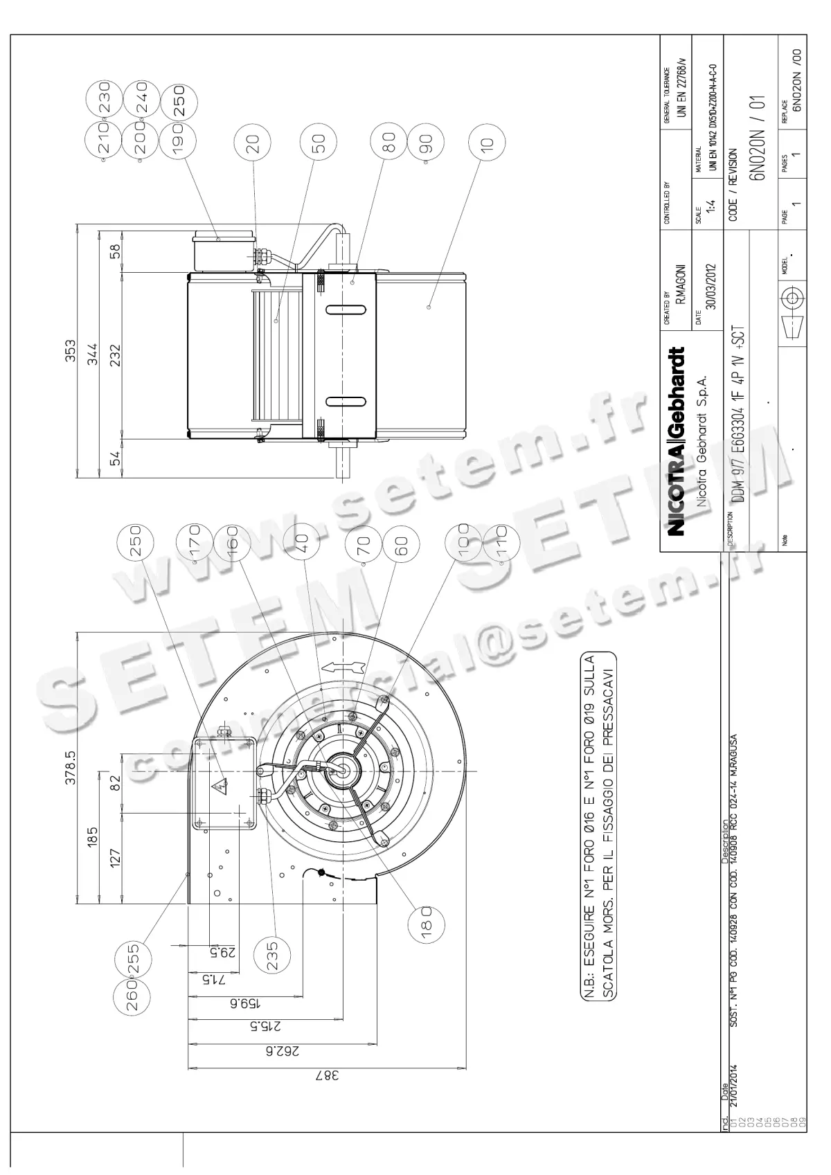 4624008223-VENTILATEUR NICOTRA GEBHARDT DDMP7/9 1416A1+DRIVER *6M04C7*