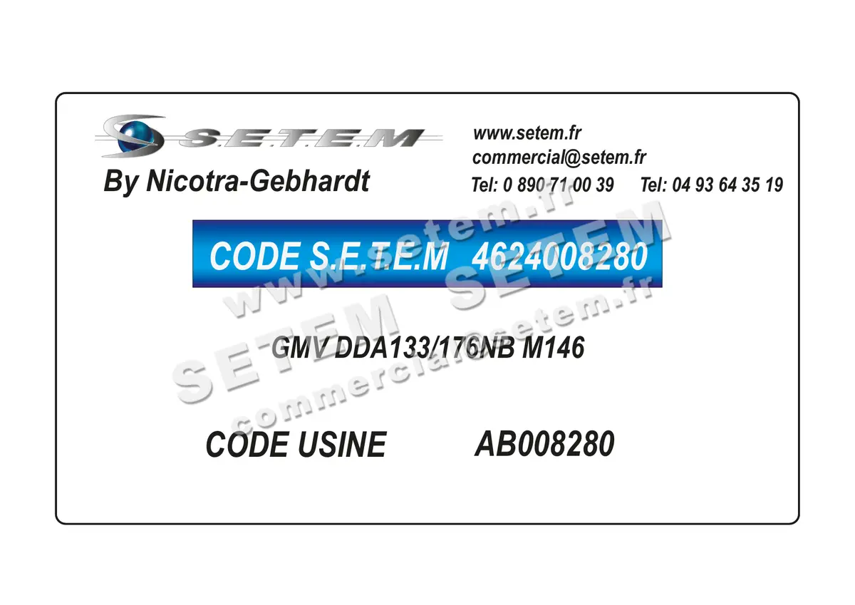 4624008280-GMV NICOTRA GEBHARDT DDA133/176NB M146 *AB008280* 4