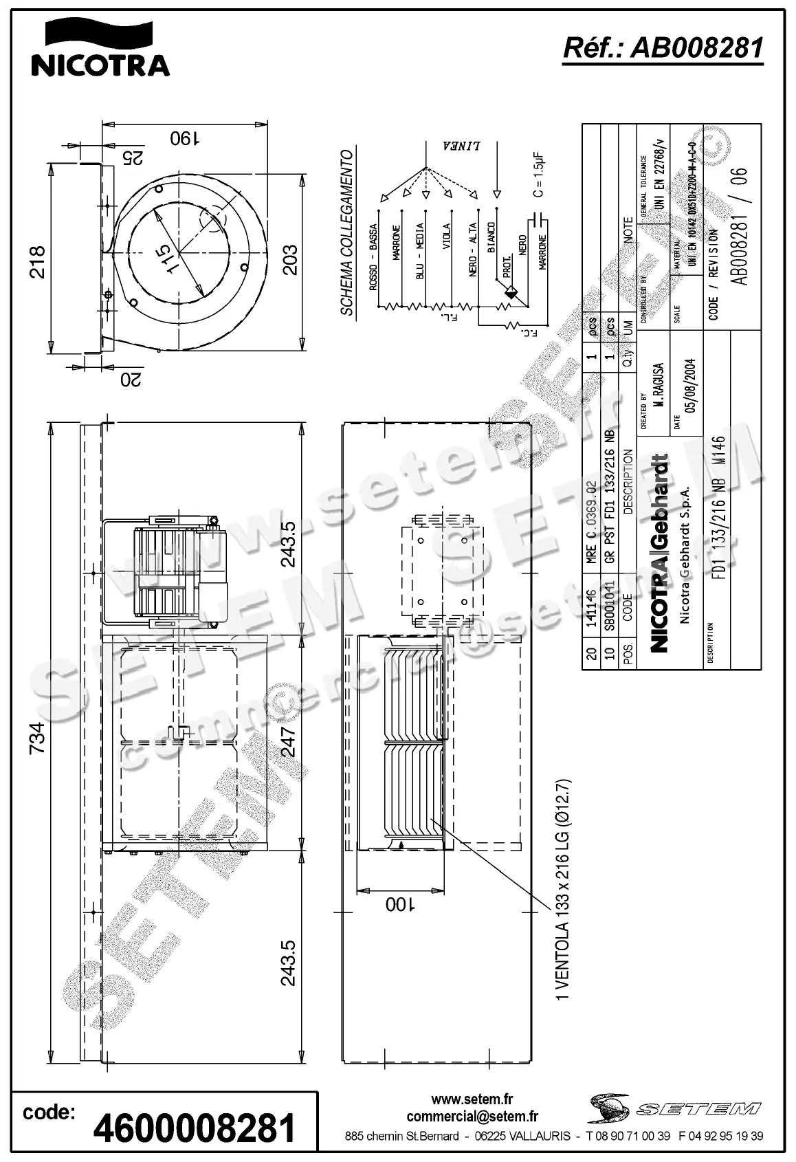 4624008281-GMV NICOTRA GEBHARDT DDA133/216NB M146 *AB008281* 2