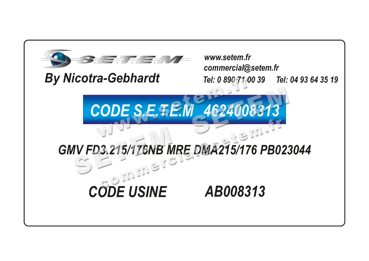 4624008313-GMV NICOTRA GEBHARDT FD3.215/176NB MRE DMA215/176 PB023044 *AB008313* 4