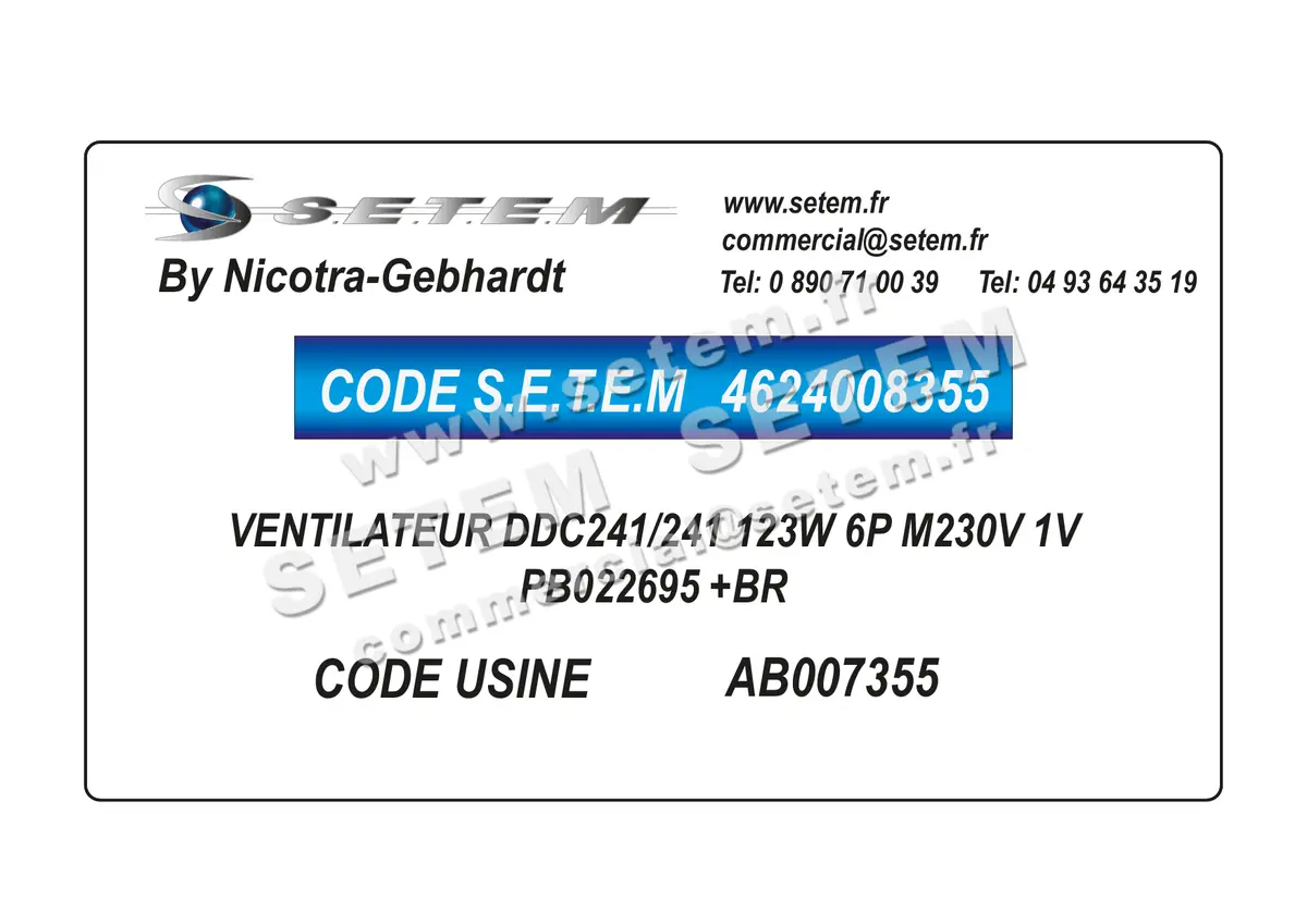 4624008355-VENTILATEUR NICOTRA GEBHARDT DDC241/241 123W 6P M230V 1V PB022695 +BR *AB007355* 5