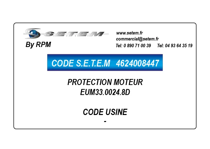 4624008447-PROTECTION MOTEUR EUM33.0024.8D