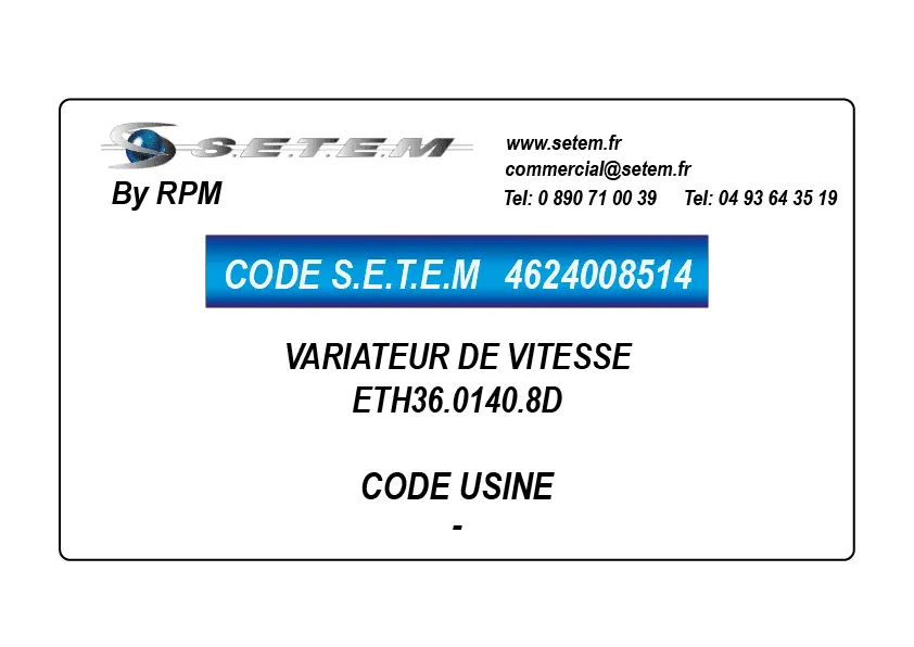 4624008514-VARIATEUR DE VITESSE ETH36.0140.8D