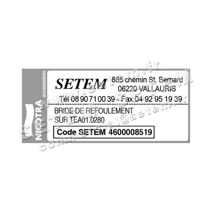 4624008519-BRIDE DE REFOULEMENT NICOTRA GEBHARDT SUR TEA01.0280 2