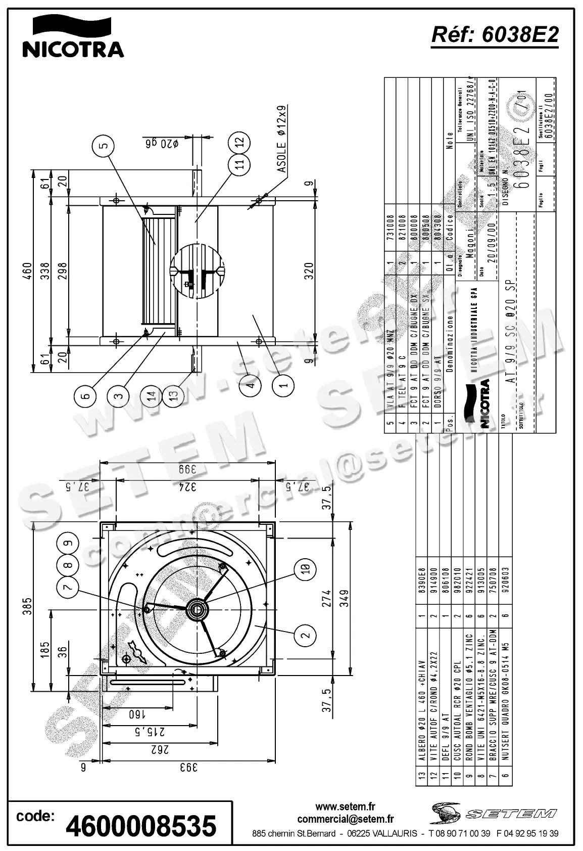 4624008535-VENTILATEUR NICOTRA GEBHARDT AT9/9SC *603800* 2