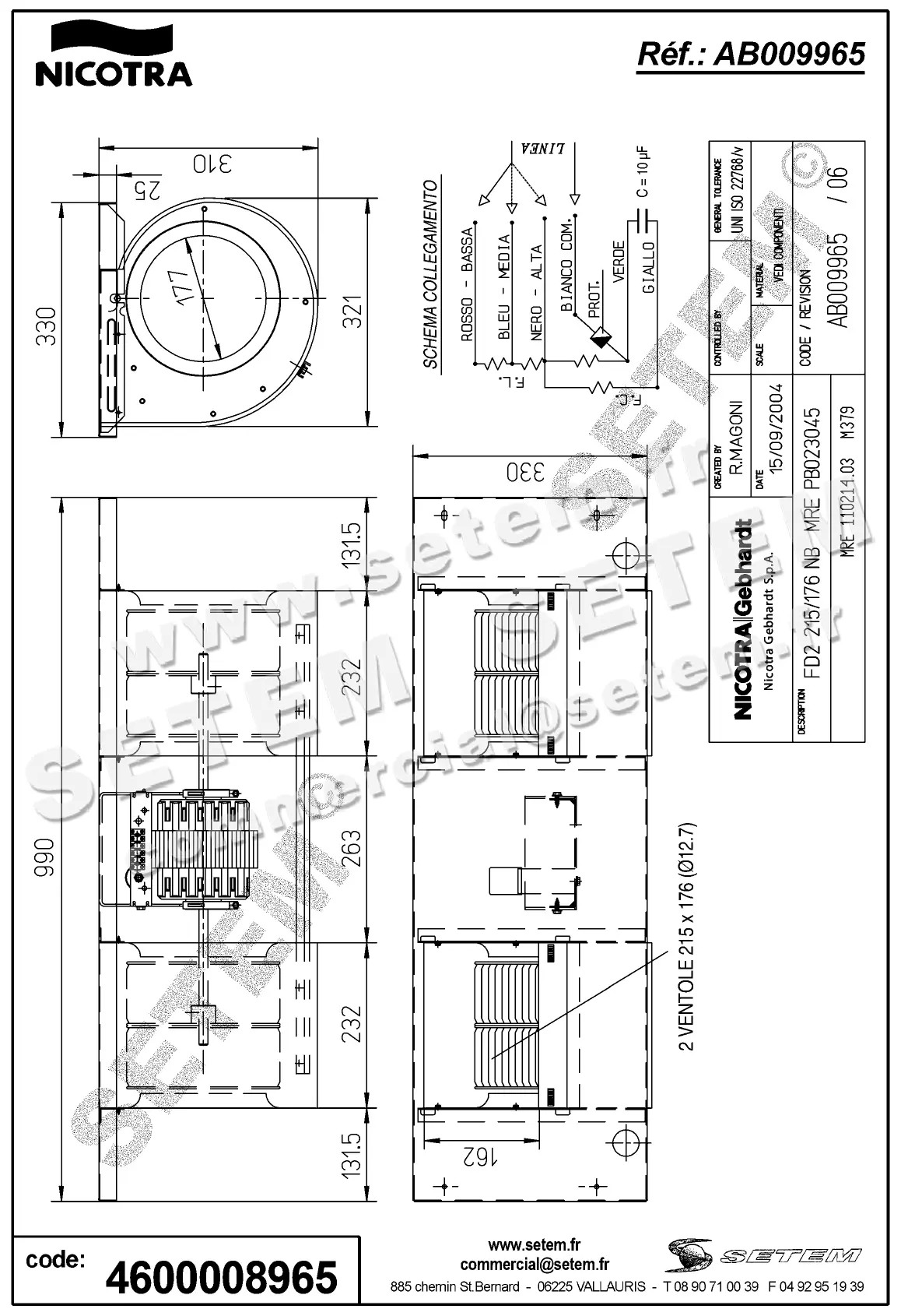 4624008965-GMV NICOTRA GEBHARDT DPA216/178NB MRE PB023045 *AB009965* 2