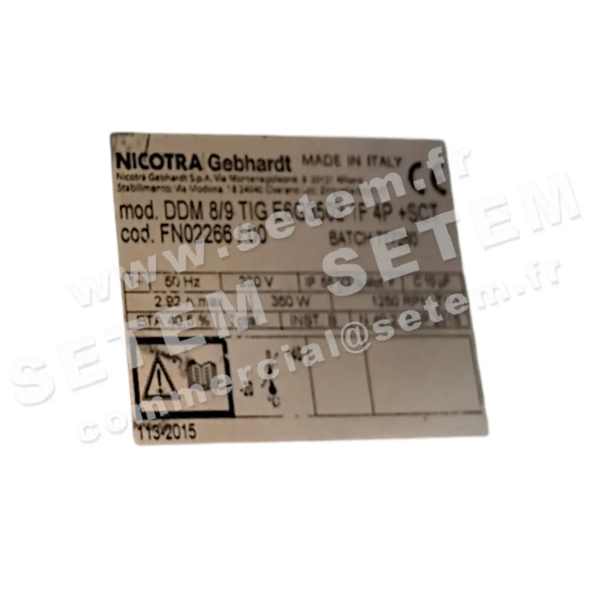 4624008975-VENTILATEUR NICOTRA GEBHARDT DDM8/9TIG 350W 4P M230V 3V E6G3502 +BB *FN02266*