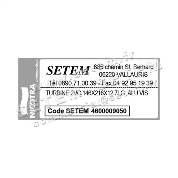 4624009050-TURBINE NICOTRA GEBHARDT 2VC.146X216X12.7LG 3