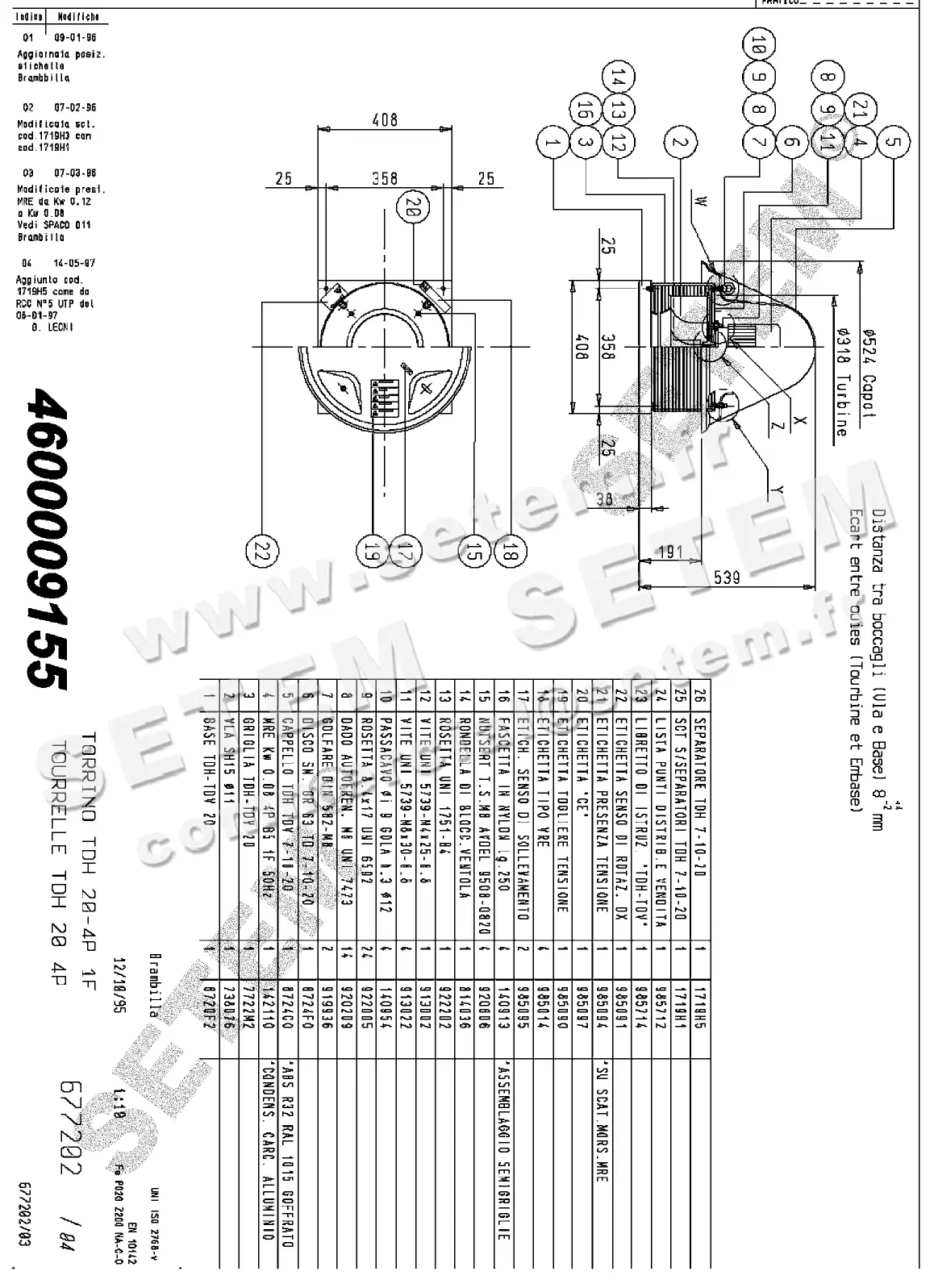 4624009155-TOURELLE NICOTRA GEBHARDT TDH20 4P M230V 1V 142110 *677202*