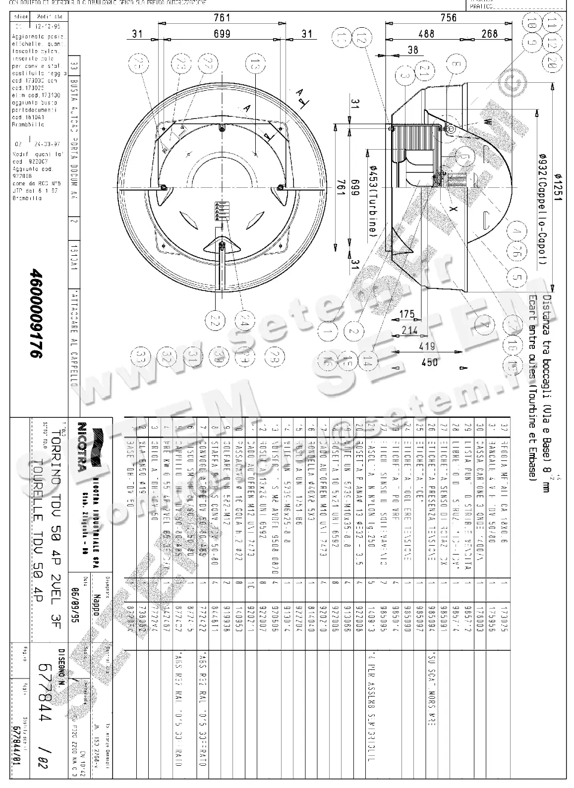4624009176-TOURELLE NICOTRA GEBHARDT TDV50 4P T400V 1V *677844*
