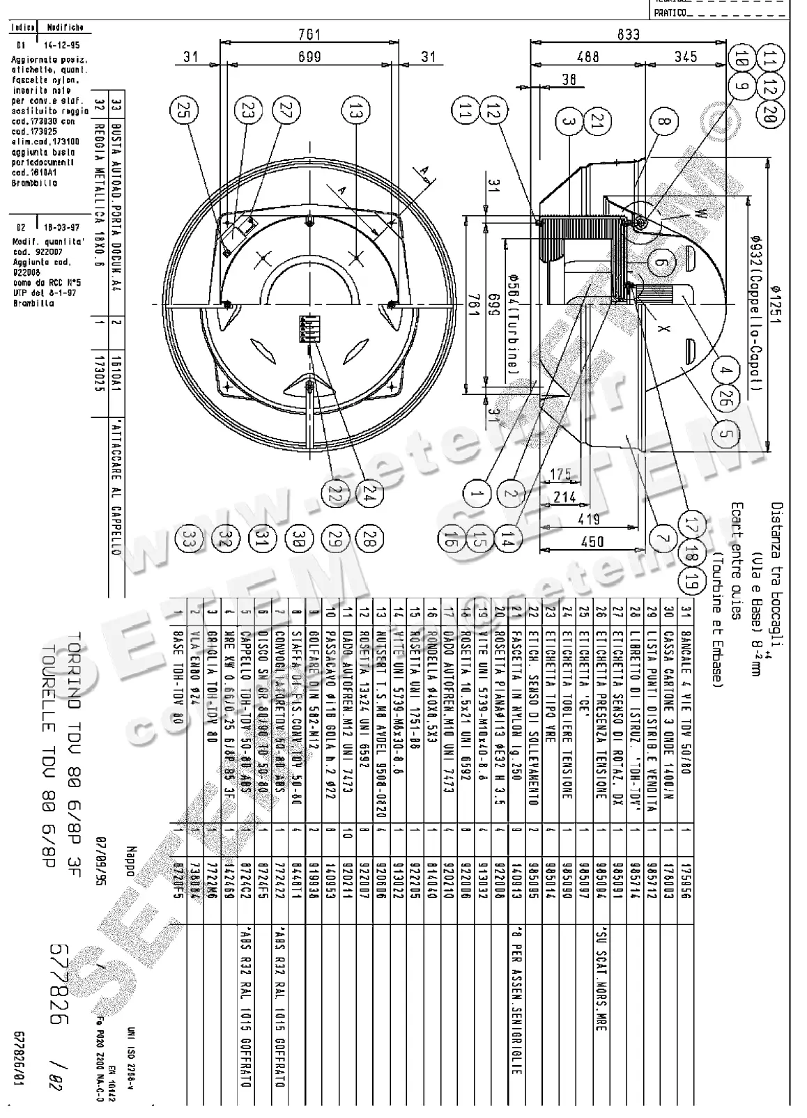 4624009198-TOURELLE NICOTRA GEBHARDT TDV80 6//8P T400V 1V *677826*