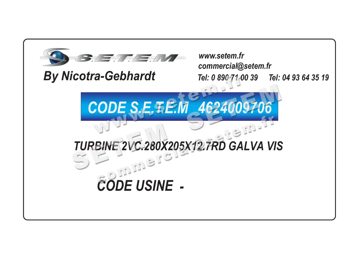 4624009706-TURBINE NICOTRA GEBHARDT 2VC.280X205X12.7RD GALVA VIS