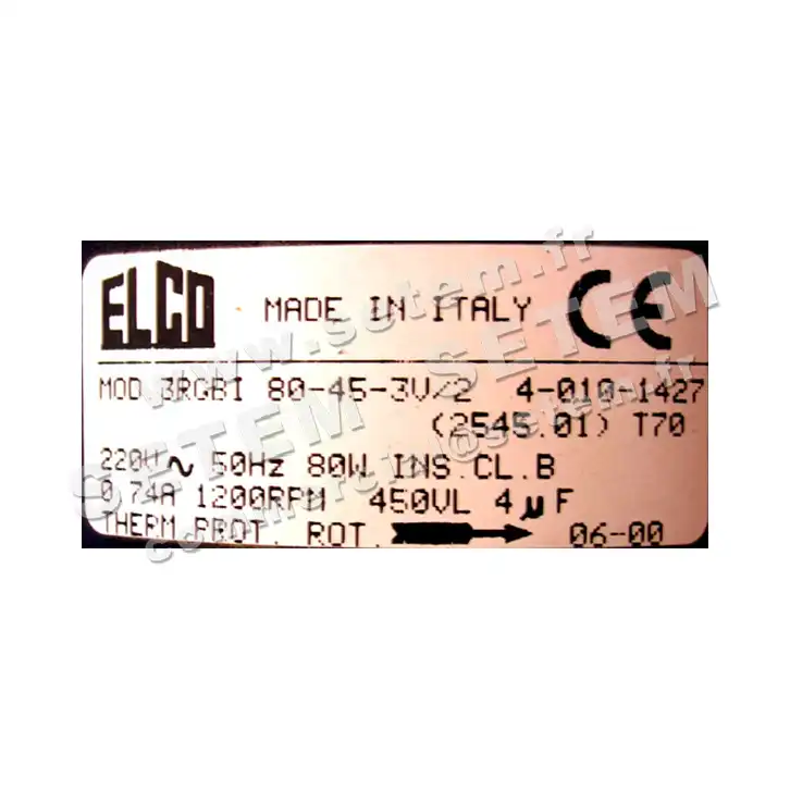 4800000004-MOTEUR OLMO 254501 3RGBI80.45.3V/2 *40101427*