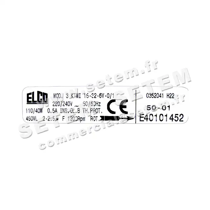 4800001070-MOTEUR OLMO 846301 3KTMI15.32.6V.0/1 "0352041H22" *40101452* 3