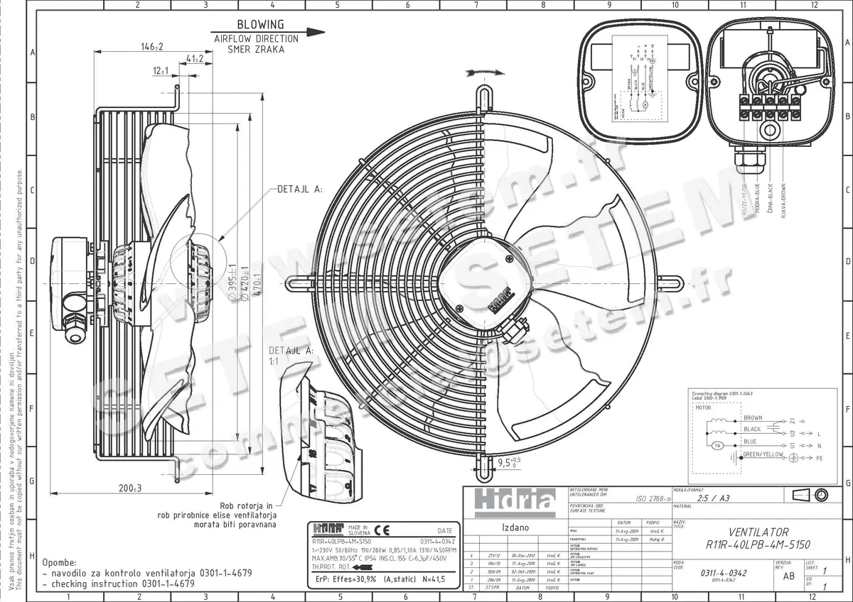 4900000016-VENTILATEUR HF R11R.40LPB.4M.5150 *0311.4.0342*