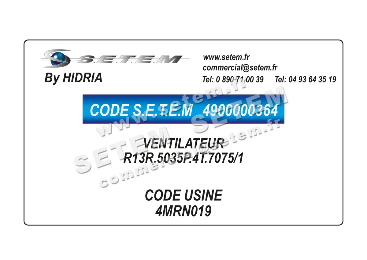 4900000364-VENTILATEUR HF R13R.5035P.4T.7075/1 *4MRN019*