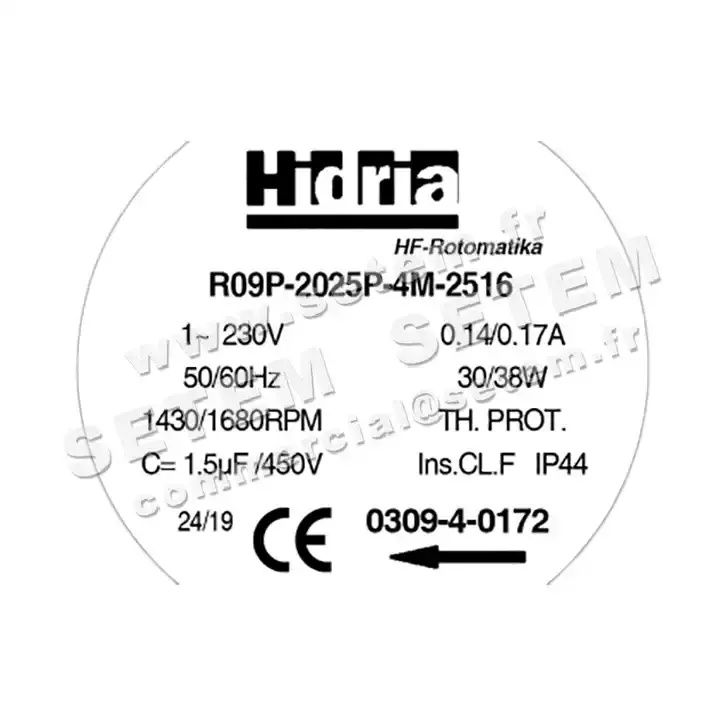 4900002521-VENTILATEUR HF R09P.2025P.4M.2516 *0309.4.0172* 2