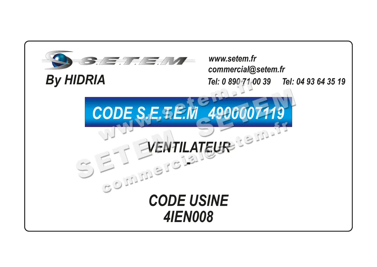 4900007119-VENTILATEUR HF *4IEN008*