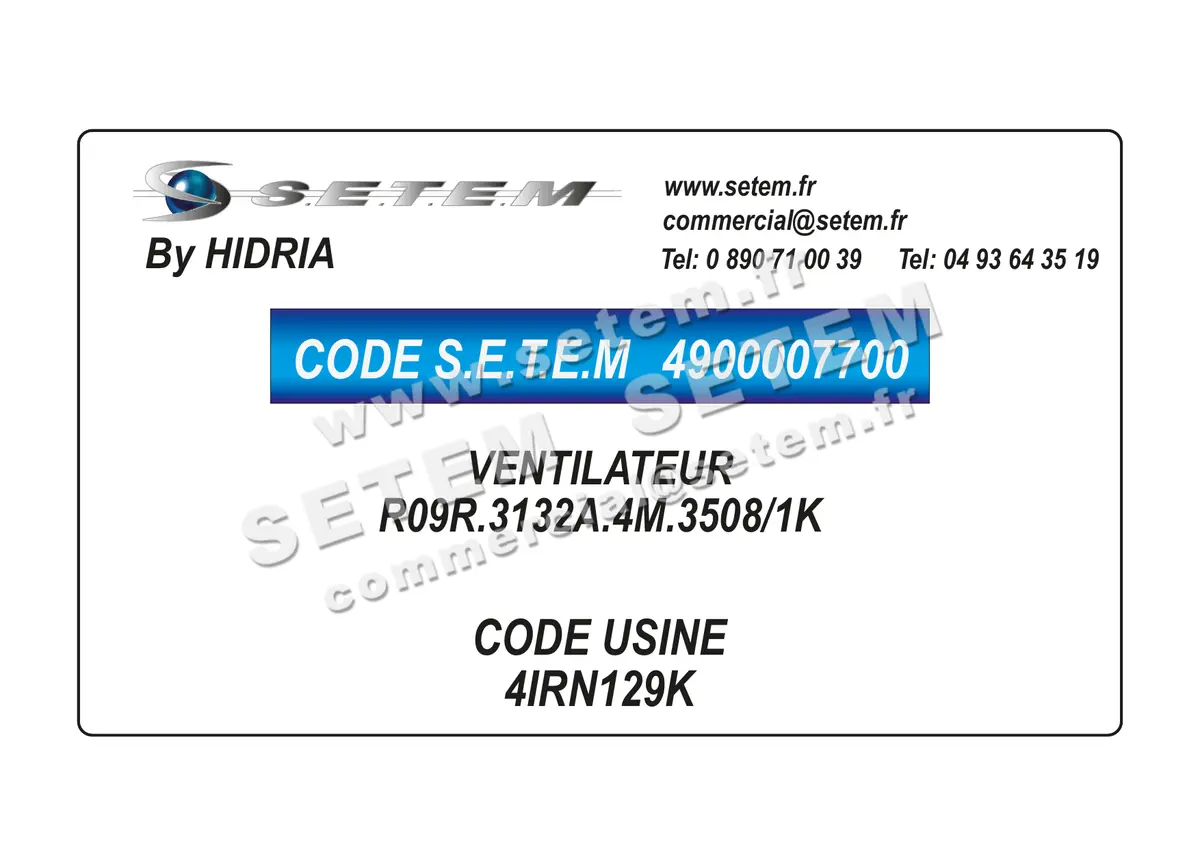 4900007700-VENTILATEUR HF R09R.3132A.4M.3508/1K *4IRN129K* 4