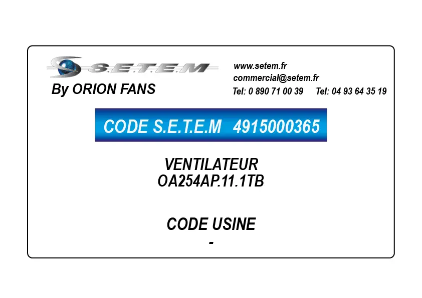 4915000365-VENTILATEUR ORION OA254AP.11.1TB