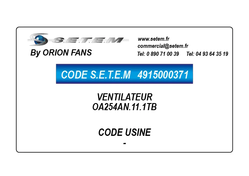 4915000371-VENTILATEUR ORION OA254AN.11.1TB
