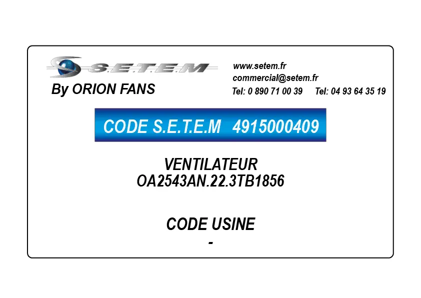 4915000409-VENTILATEUR ORION OA2543AN.22.3TB1856