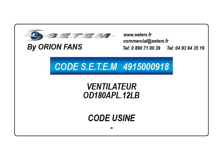 4915000918-VENTILATEUR ORION OD180APL.12LB