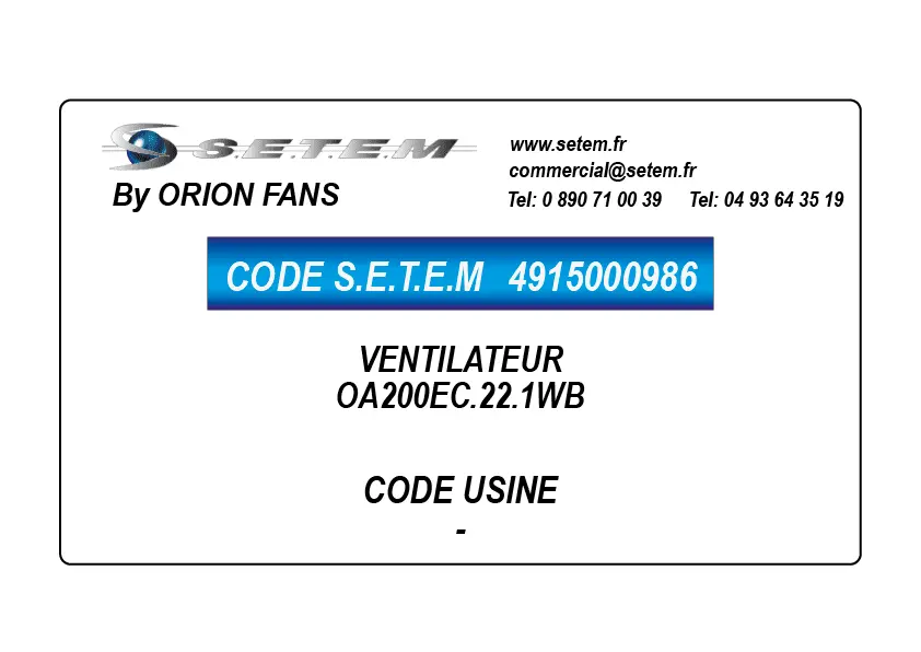 4915000986-VENTILATEUR ORION OA200EC.22.1WB