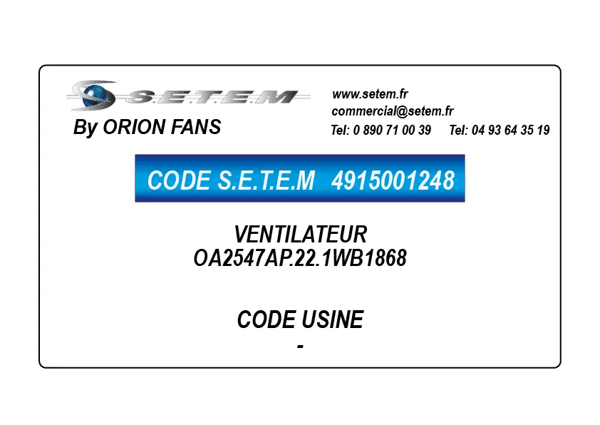4915001248-VENTILATEUR ORION OA2547AP.22.1WB1868