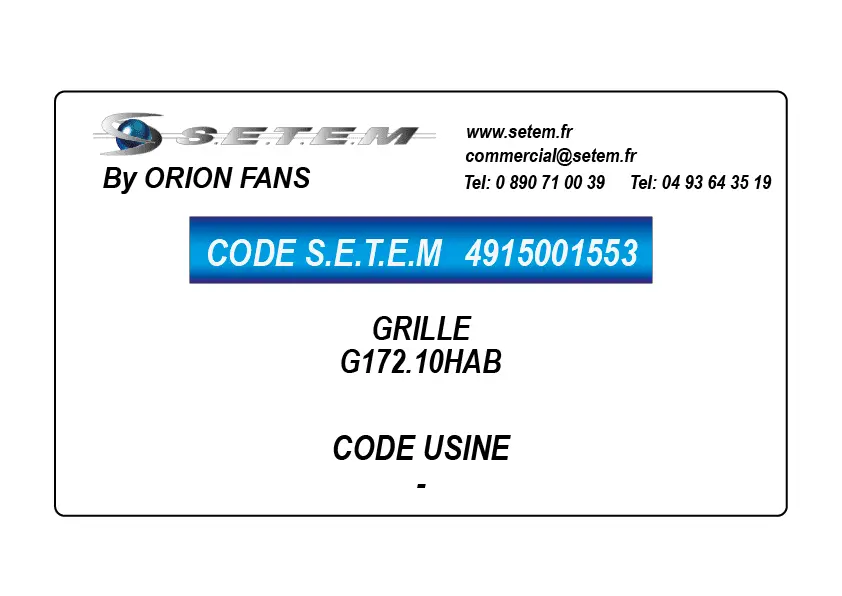 4915001553-GRILLE ORION G172.10HAB