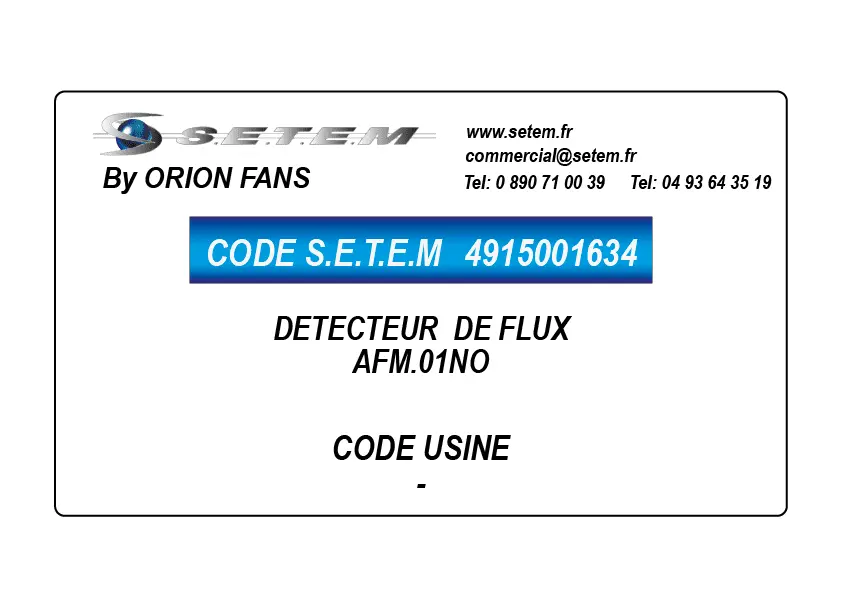 4915001634-DETECTEUR ORION DE FLUX AFM.01NO