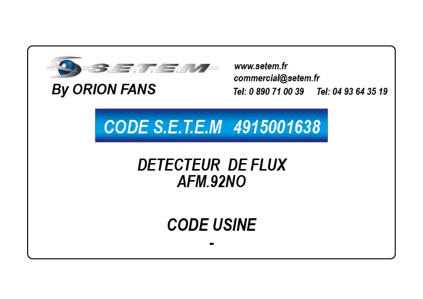 4915001638-DETECTEUR ORION DE FLUX AFM.92NO