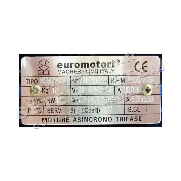 5179007245-TOURELLE PLASTIFER VSBT30PP 1.10KW 4P T230/400V 3