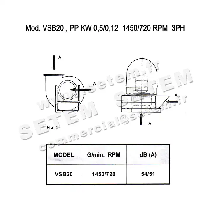 5179007412-TOURELLE PLASTIFER VSBT20PP 0.50/0.12KW 4/8P T400V 3