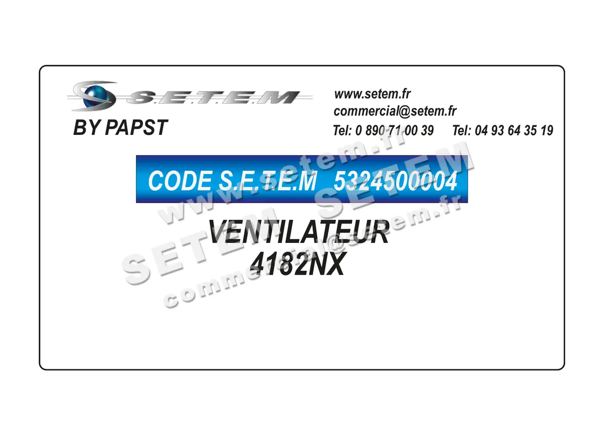 5324500004-VENTILATEUR PAPST 4182NX