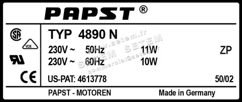 5324500669-VENTILATEUR PAPST 4890N 2