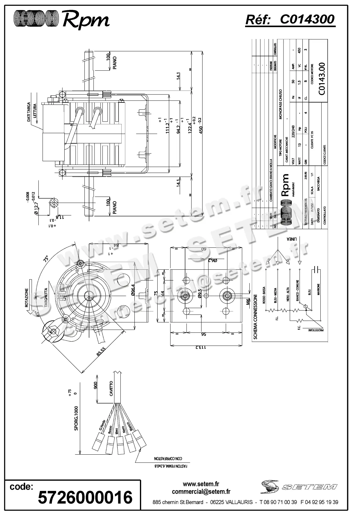 5726000016-MOTEUR RPM C014300 2