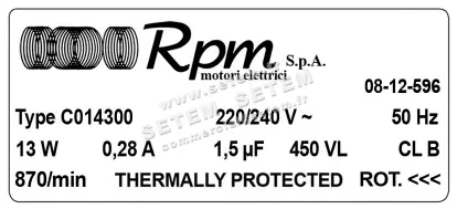 5726000016-MOTEUR RPM C014300 3