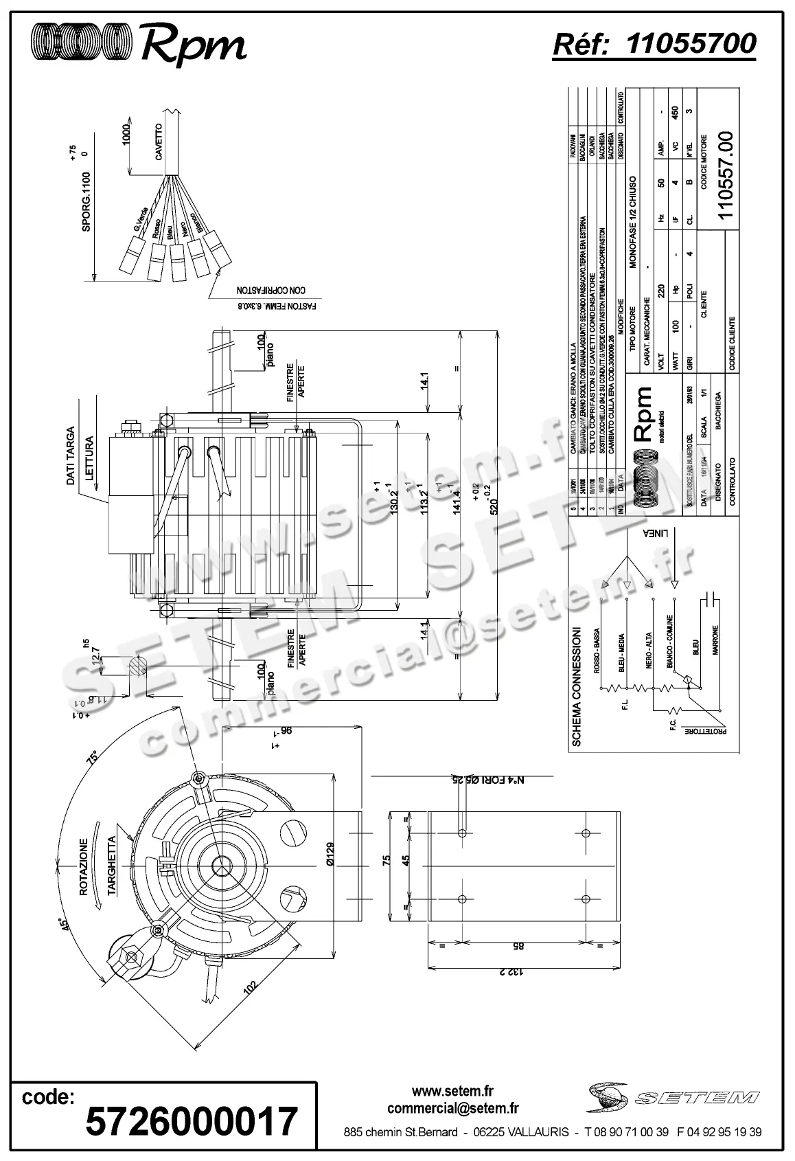 5726000017-MOTEUR RPM 11055700 2