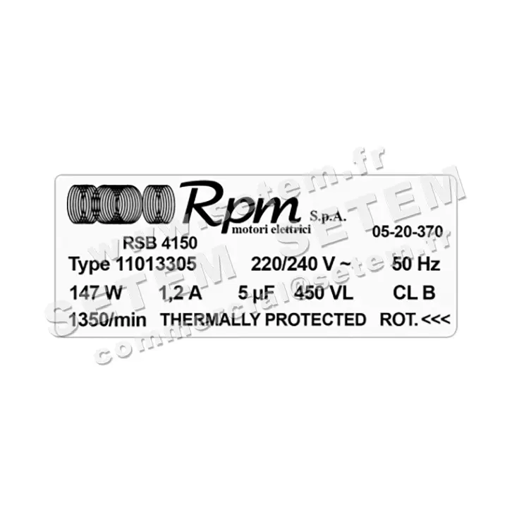 5726000029-MOTEUR RPM 11013305 "RSB4150" 3